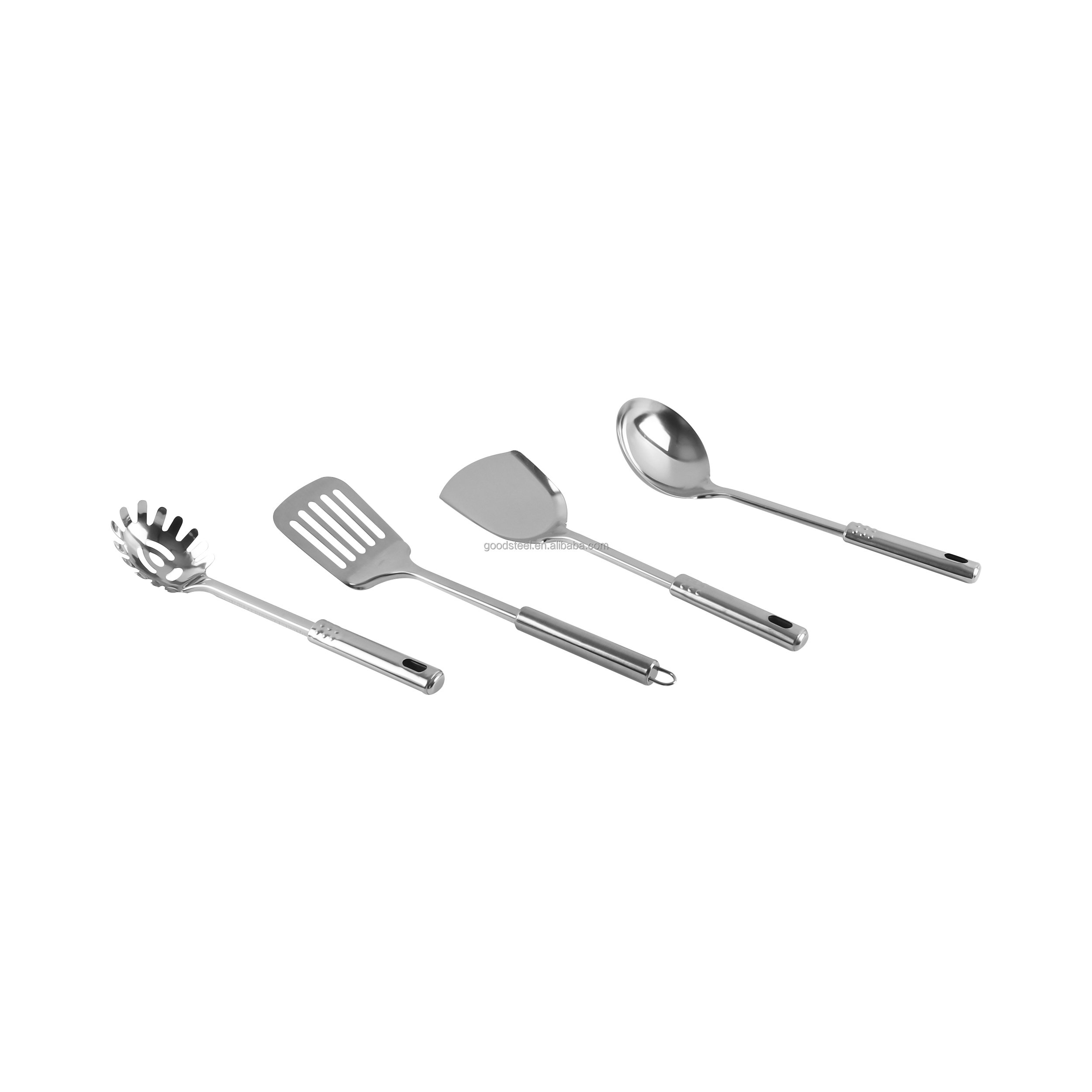 Wholesale 18-Piece Classic Stainless Steel Cookware Set Single Induction Compatible Pots Pans Kitchen Ware Utensils Dishware