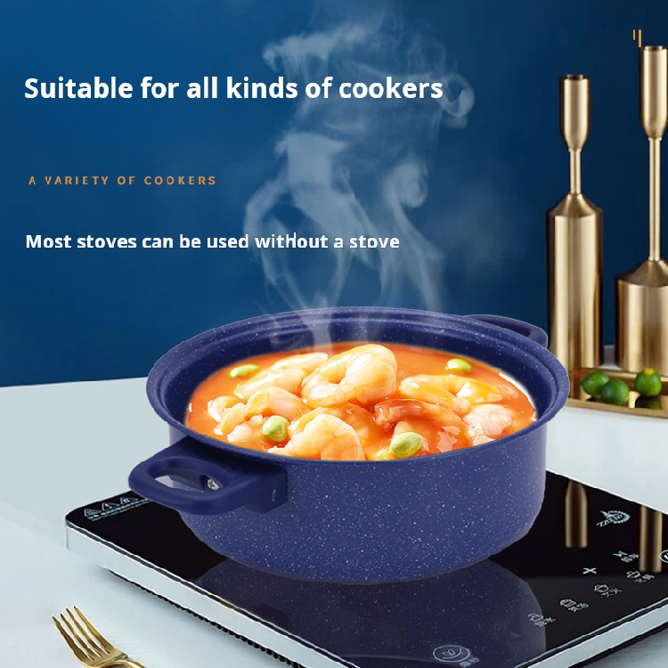 Stock Premium Aluminum Cookware Sets for Induction Cooktop Gas Stove Non-stick Cookware Frying Pan Soup Pot Milk Pan Bundle