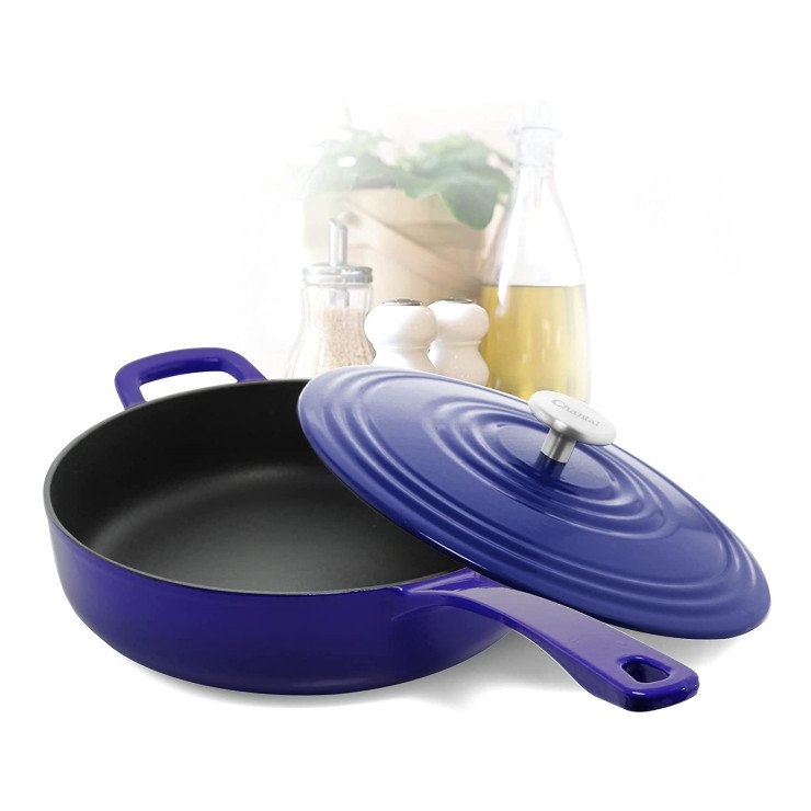 5 pieces hot sale enameled cast iron cookware set non stick pot casseroles