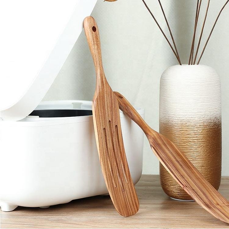 Kitchenware 5 pcs custom handmade wooden kitchen tools for cooking wood cookware spatula spoon utensils set