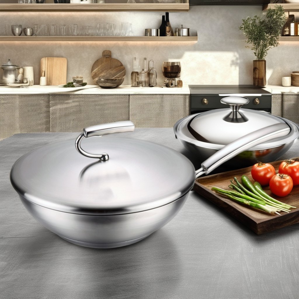 Sustainable Cookware Set Non-Sticky Induction Stainless Steel Central Europe Type Kitchen Food Use Metal Glass Ceramic