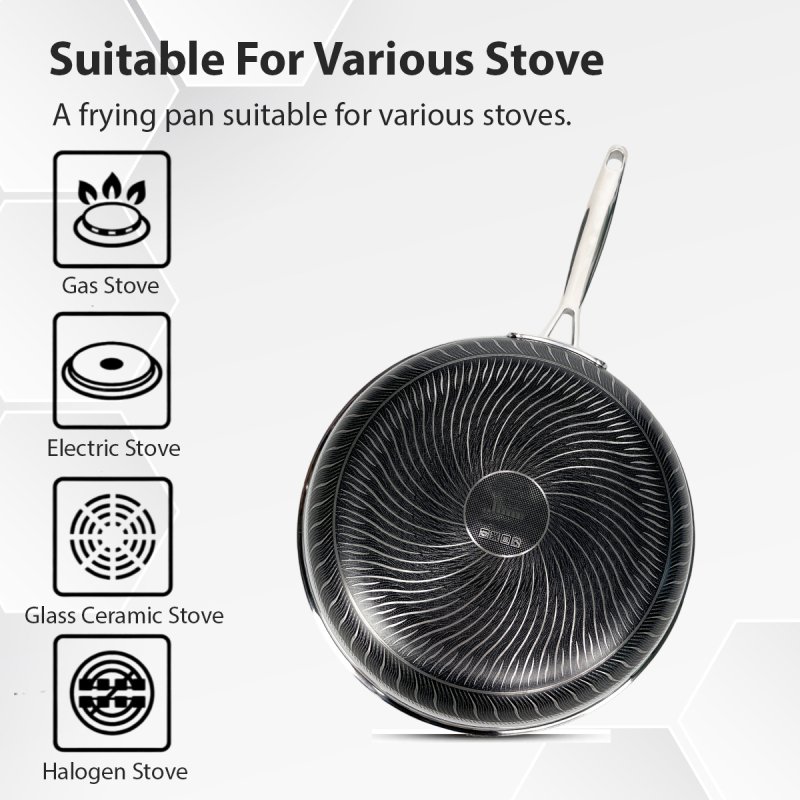 Hot Sale 3-ply Stainless Steel Honeycomb Kitchenware Non Stick Cooking Cookware Set Germany Pot Set Kitchen Pots And Pans