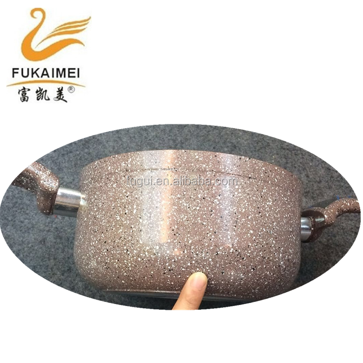 10pcs Nonstick Marble Cookware Set Stainless Steel with Glass Cover Double Handle Feature Eco Material Origin Type