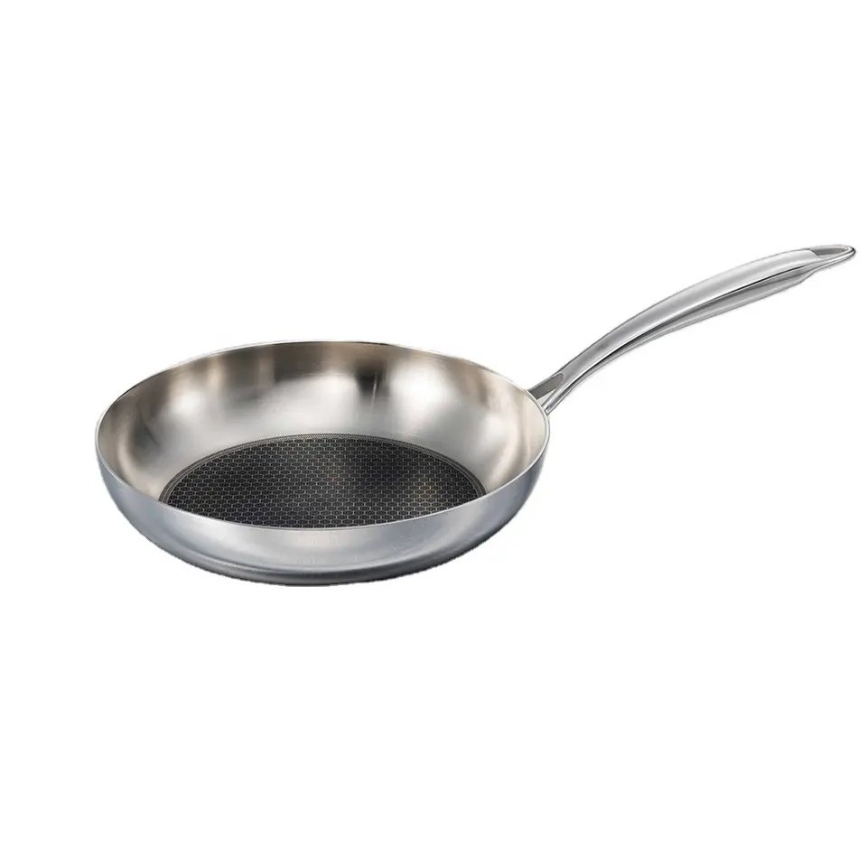 Stainless Steel Non stick Coating Frying Pan Honey Comb Cooking Pans