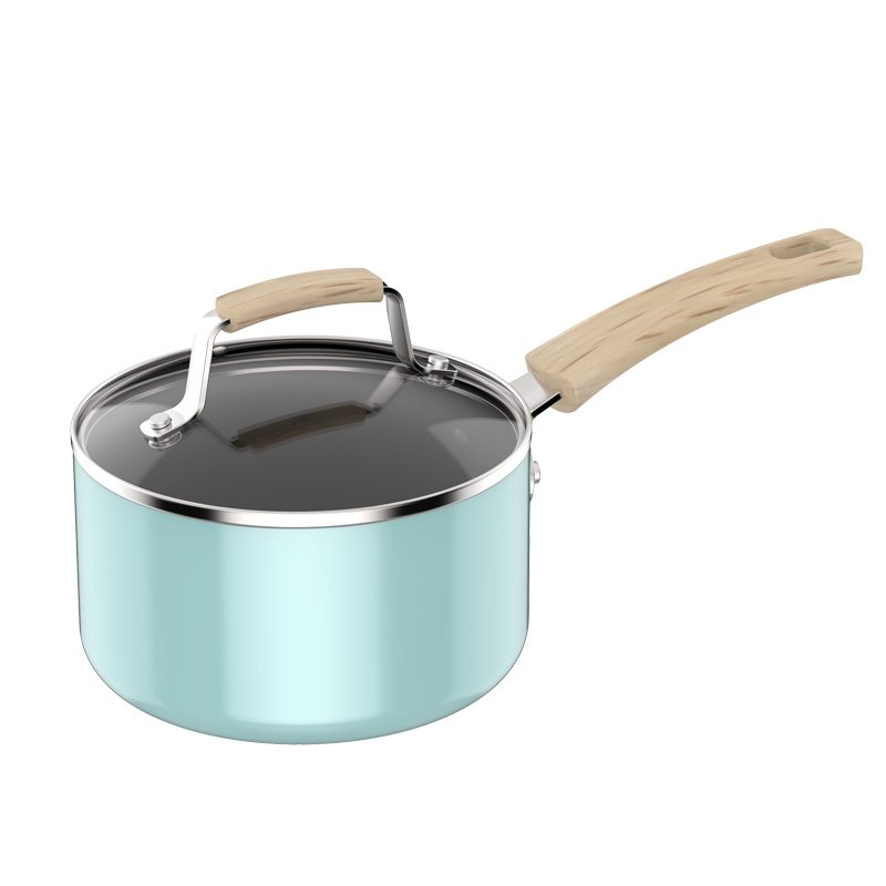 9 Piece Cookware Set Nonstick Pots And Pans Home K Aluminum Home Cooking Pan And Pot Set Wok Pan With Wooden Handle