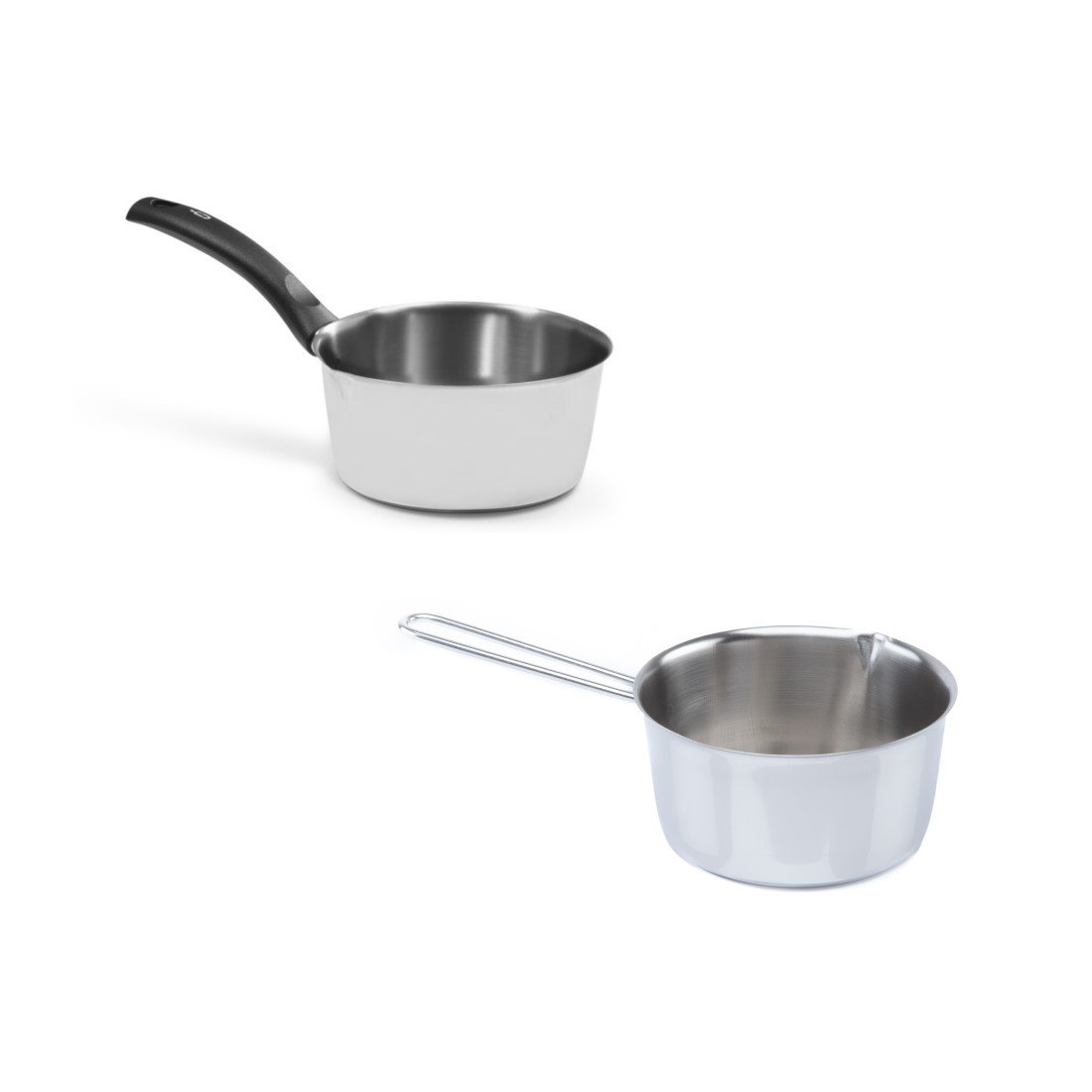 Eco-Friendly 10 cm Conical Casserole Set Long Plastic Handle Multifunction Stainless Steel Kitchenware Cooking BBQ Classic Home
