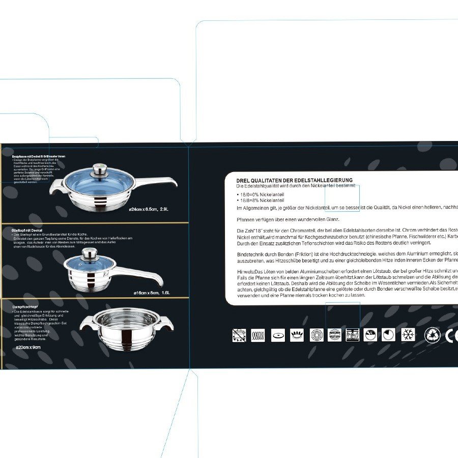 Cooking Sets YF-02 110PCS Cookware Hot Selling Kitchen Cooking Pot KetchinWare Cookware Set kitchen Steamer Pot Set