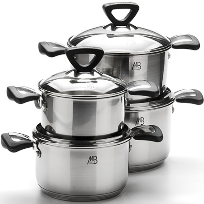 Multifunction Steel Cookware Kitchen Silicone Cuisine All Cookware Item Red Cookware Set 13Pcs