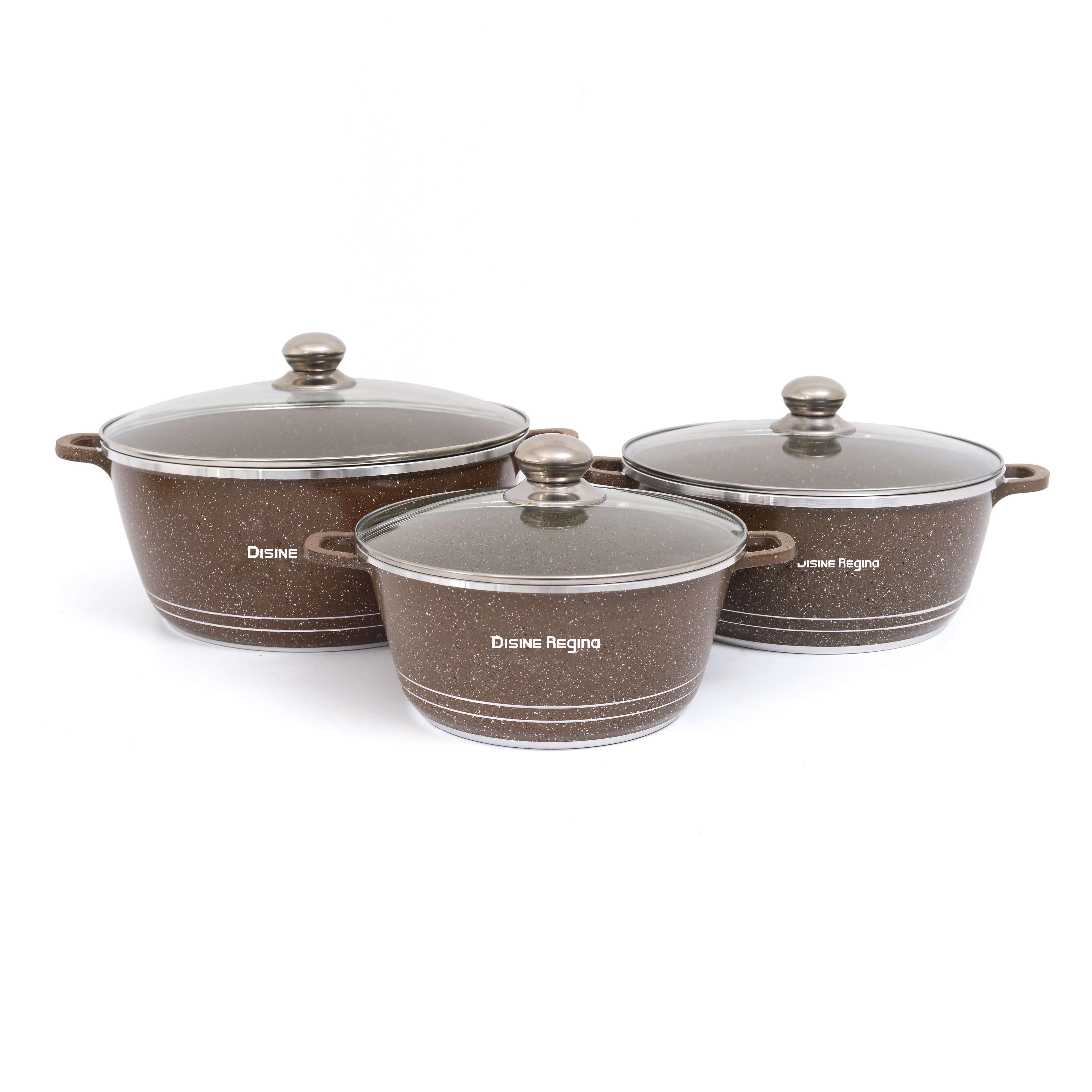 Cookercool Kitchen Cooking sets Enamel Cast Iron Pans and Pots Non Stick Frying Pan Casserole Cookware Sets