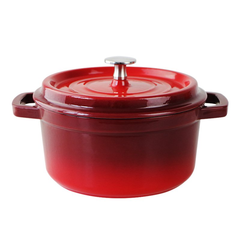 Enamel Cast Iron soup pot sauce pot Cast iron cookware set enameled round casseroles sauce pot