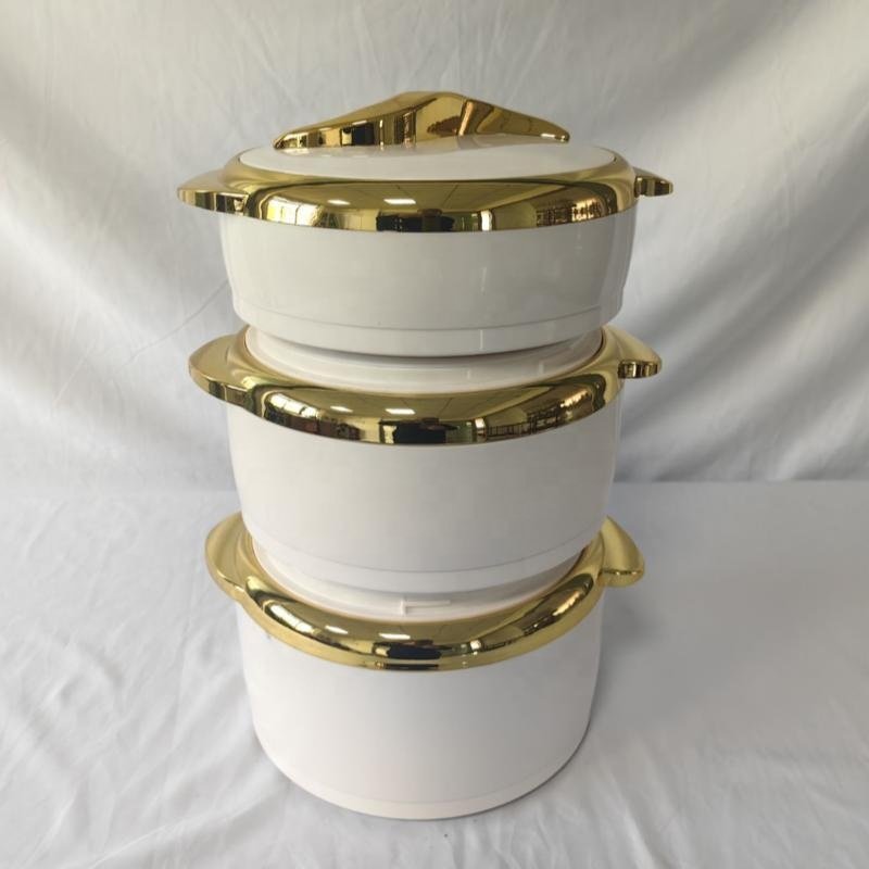 Wholesale large capacity food thermo container 3 Pcs 1.5L 2L 2.5L Thermal Insulated Hot Pot Food Warmer Set