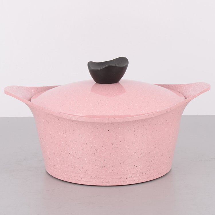 Pink Pans Pots Kitchen Ware Non Stick Cookware Set Cooking