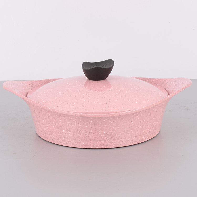 Pink Pans Pots Kitchen Ware Non Stick Cookware Set Cooking