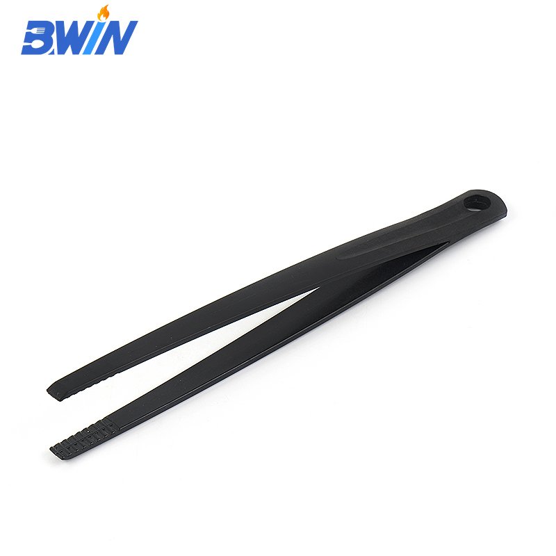 Kitchen Cooking Utensils Cookware Sets Heat Resistant Black Nylon Slotted Turner Spoon Tongs