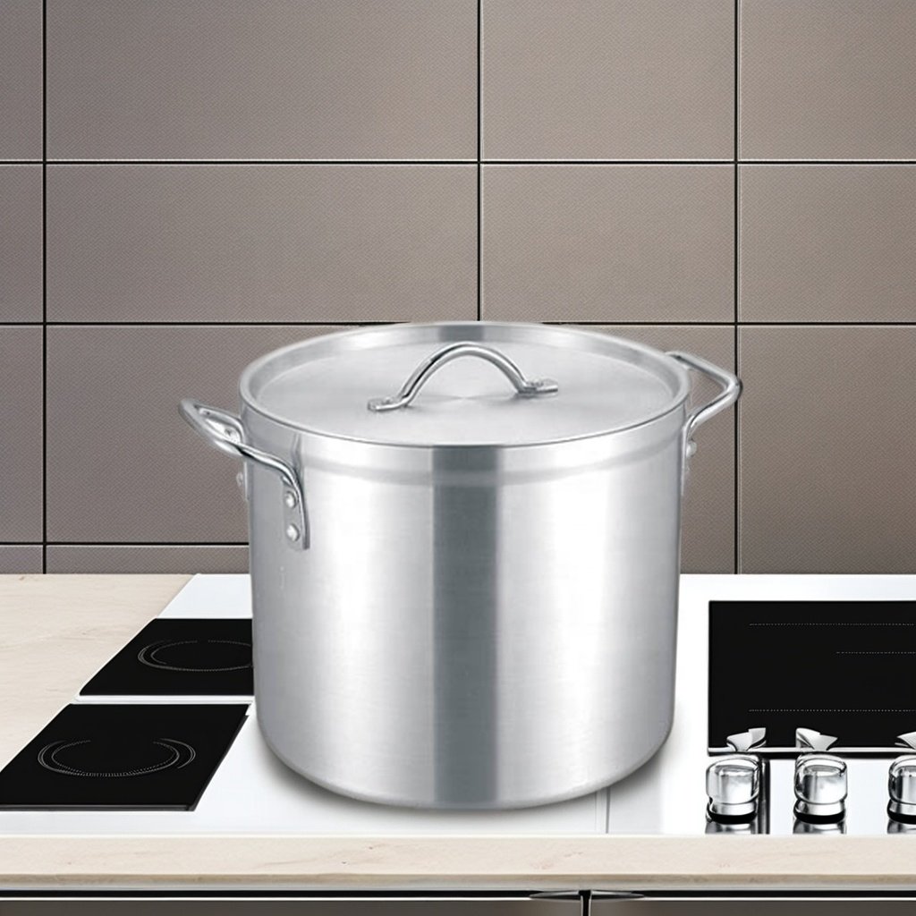 Large cooking pots Thick bottom aluminum cookware set pot
