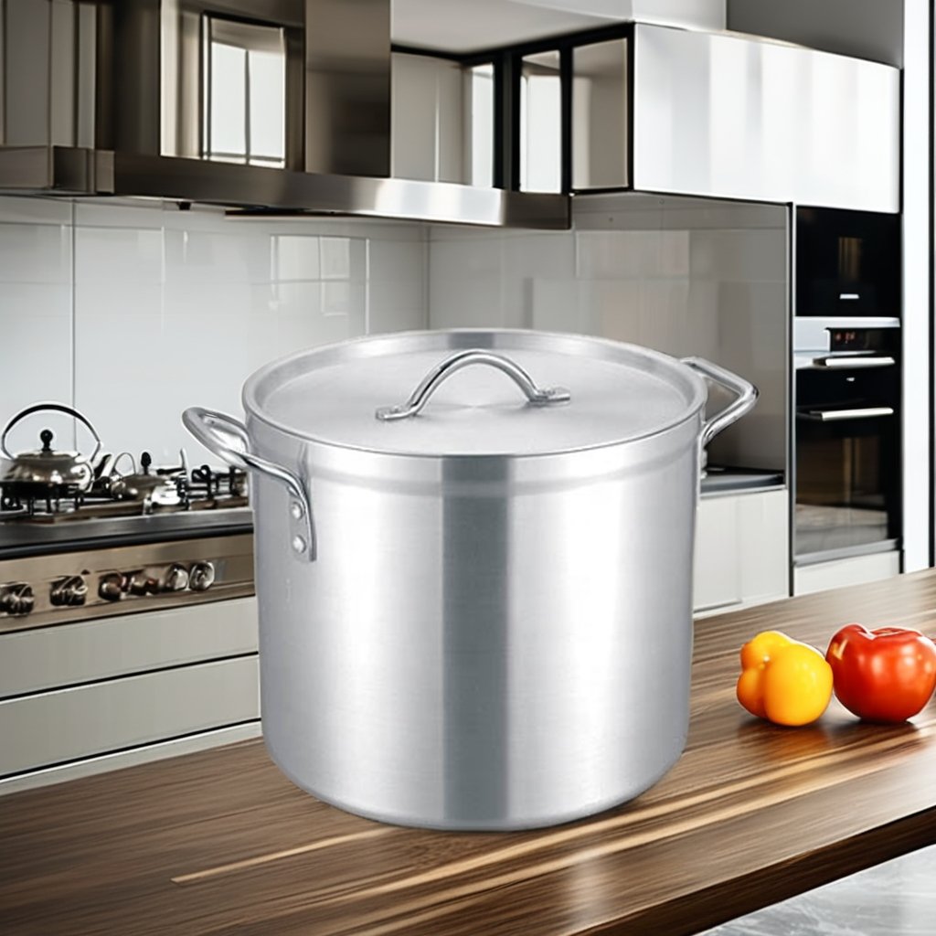 Large cooking pots Thick bottom aluminum cookware set pot