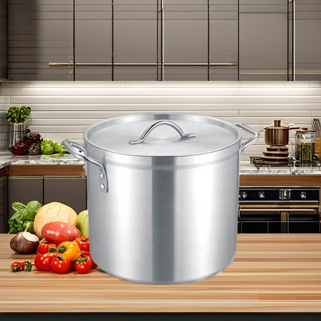 Large cooking pots Thick bottom aluminum cookware set pot