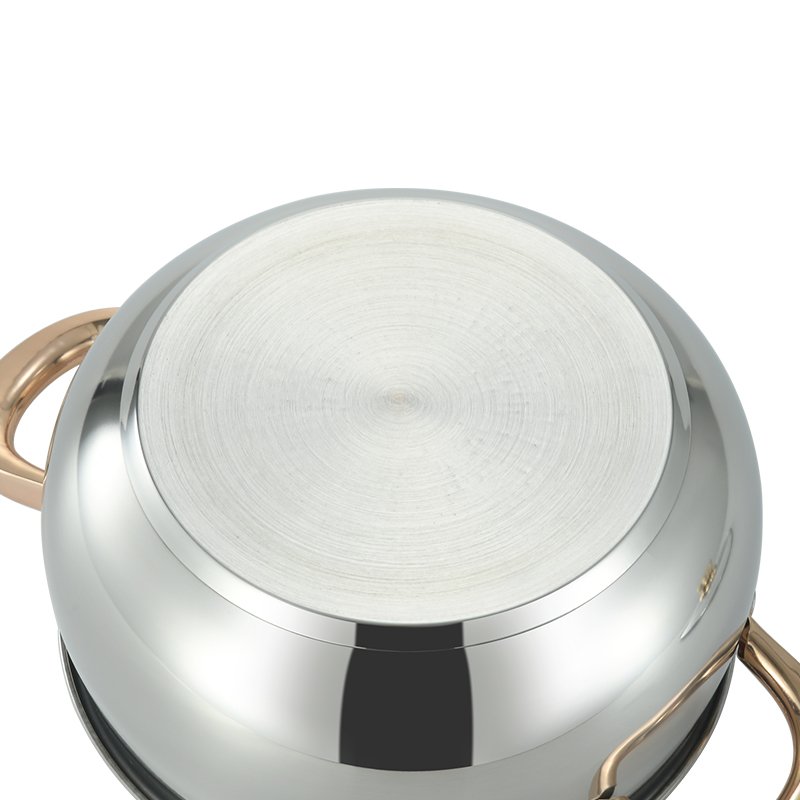 Manufacturers 12Pcs Kitchen Induction Gold Cookware Set High Quality Stainless Steel Cooking Pot Set Cookware With Lids