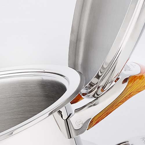 QANA Factory Wholesale OEM Italy style HIgh quality stainless steel Cooking pot cookware set steamer pot soup & stock pots