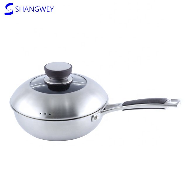 Premium Quality Kitchen Accessories Stainless Steel Cookware Set with Silicon Long Handle