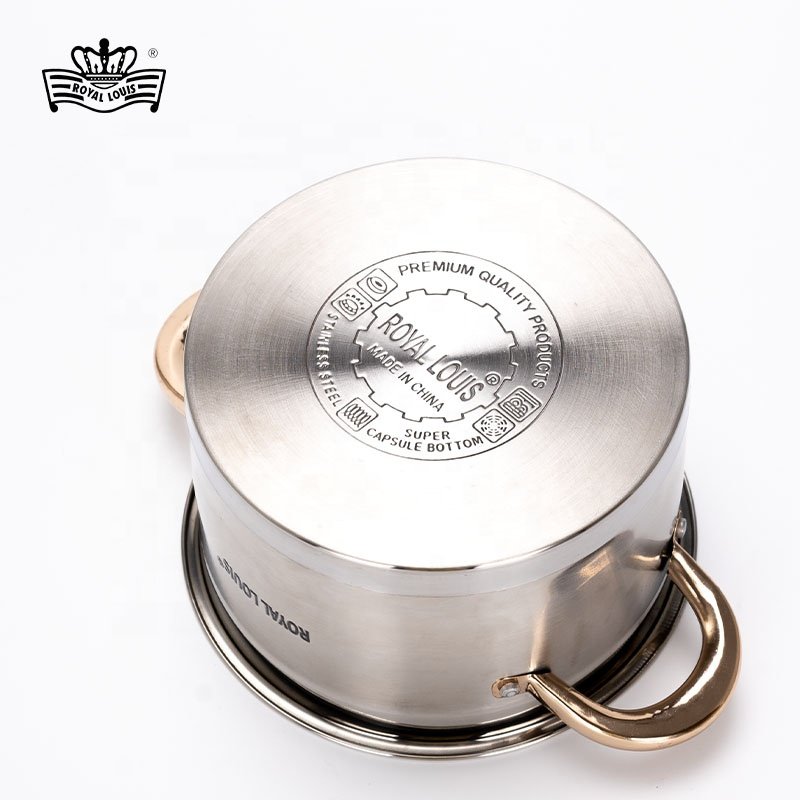 Hot Sale Royal Louis 12 Pcs Stainless Steel Cooking Pots And Pans Nonstick Kitchen Cookware Sets Pot Sets Kitchen Items
