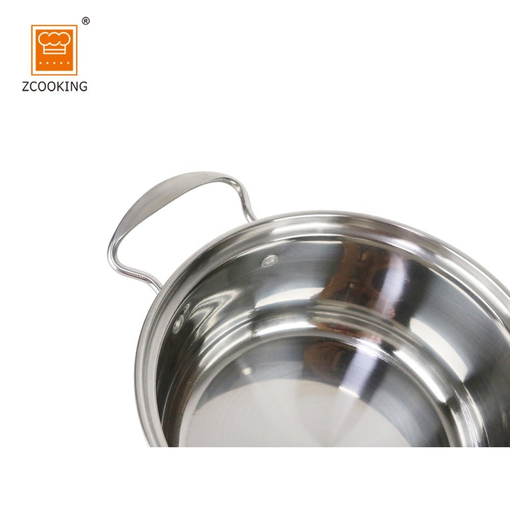 High Quality Kitchen Stainless Steel Cookware Set/Soup Pot/Casserole Set With Glass Lids