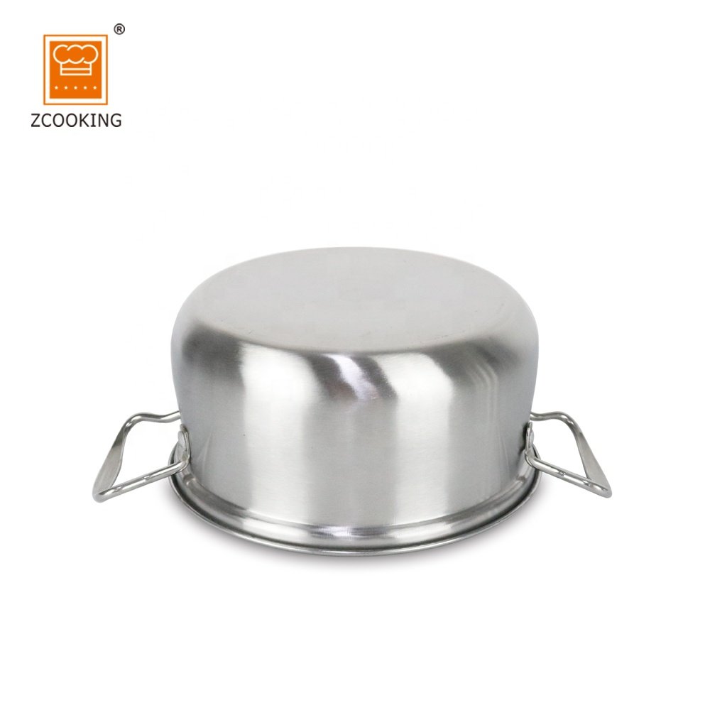 High Quality Kitchen Stainless Steel Cookware Set/Soup Pot/Casserole Set With Glass Lids