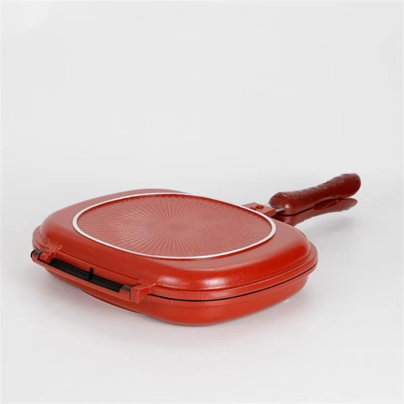 Cooking Casseroles Aluminum Non-Stick Pink Cookware Set Bohemian Double Sided Grill Pan