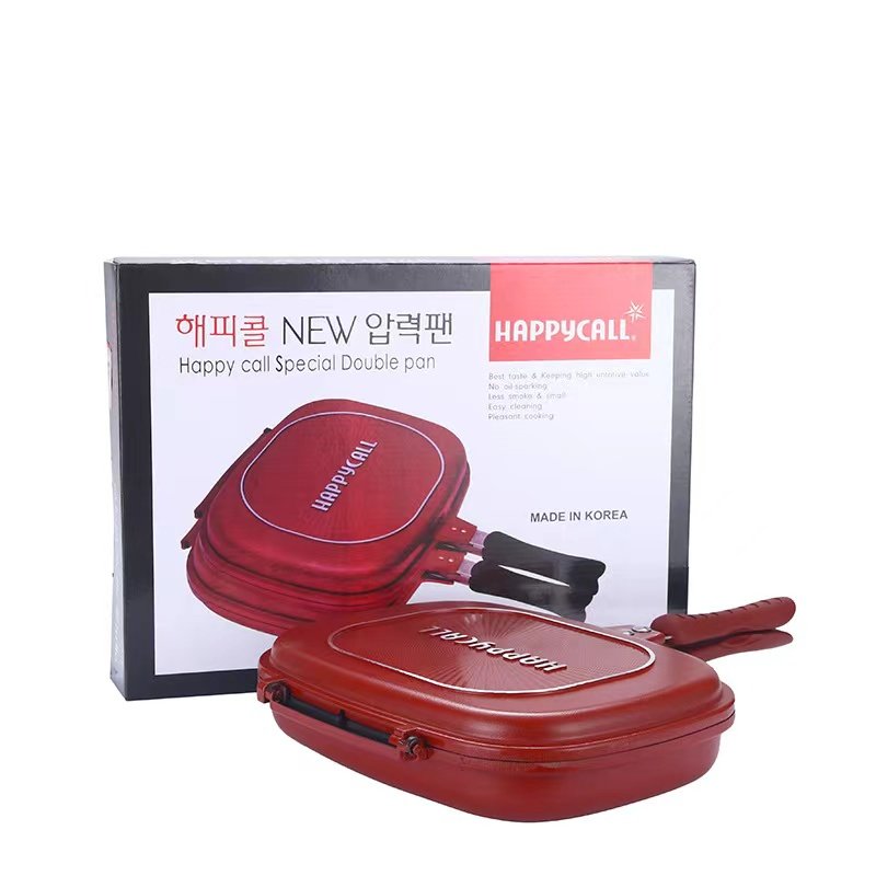 Cooking Casseroles Aluminum Non-Stick Pink Cookware Set Bohemian Double Sided Grill Pan