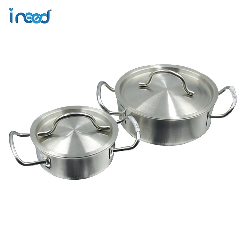Hot sale Commercial big Sauce pans stock pot set Stainless Steel Induction cookware set pots nonstick for Restaurant