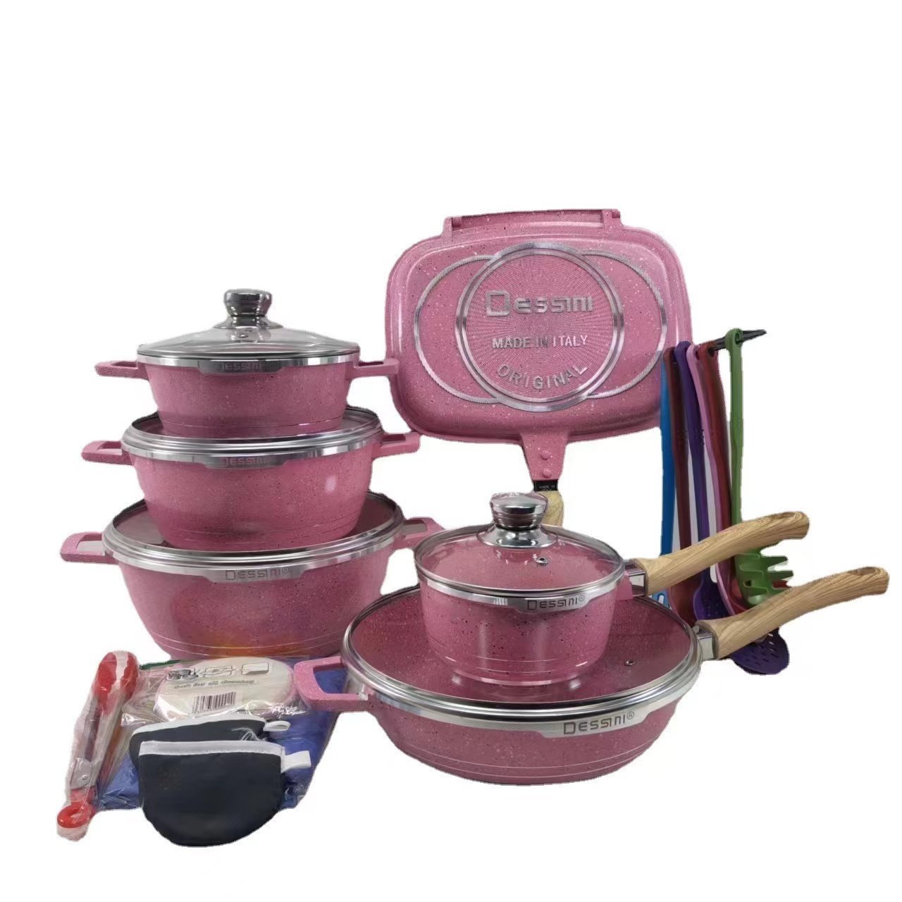 Best Selling Set Kitchen Cookware American Style 23piecesPot Set Cookware Set Cooking