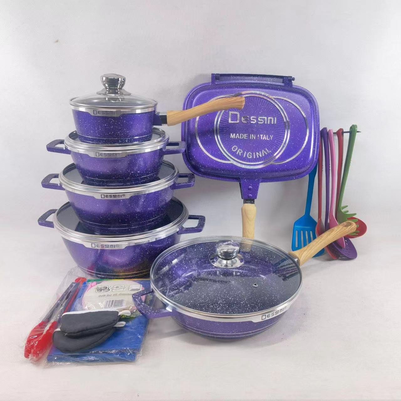 Best Selling Set Kitchen Cookware American Style 23piecesPot Set Cookware Set Cooking