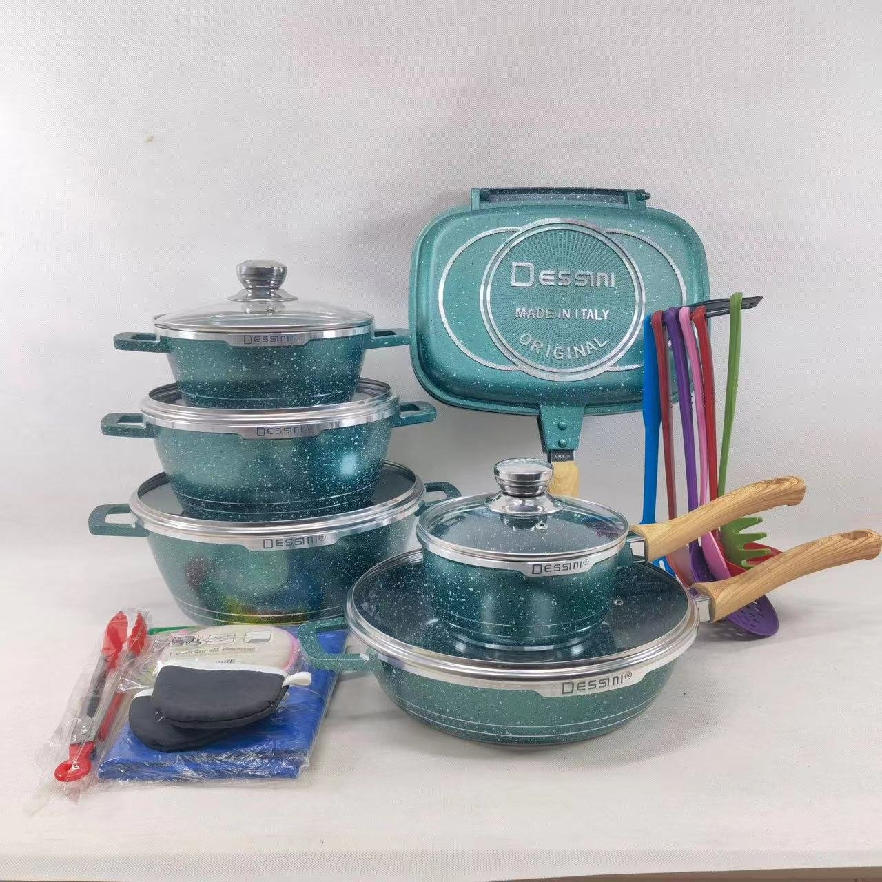 Best Selling Set Kitchen Cookware American Style 23piecesPot Set Cookware Set Cooking