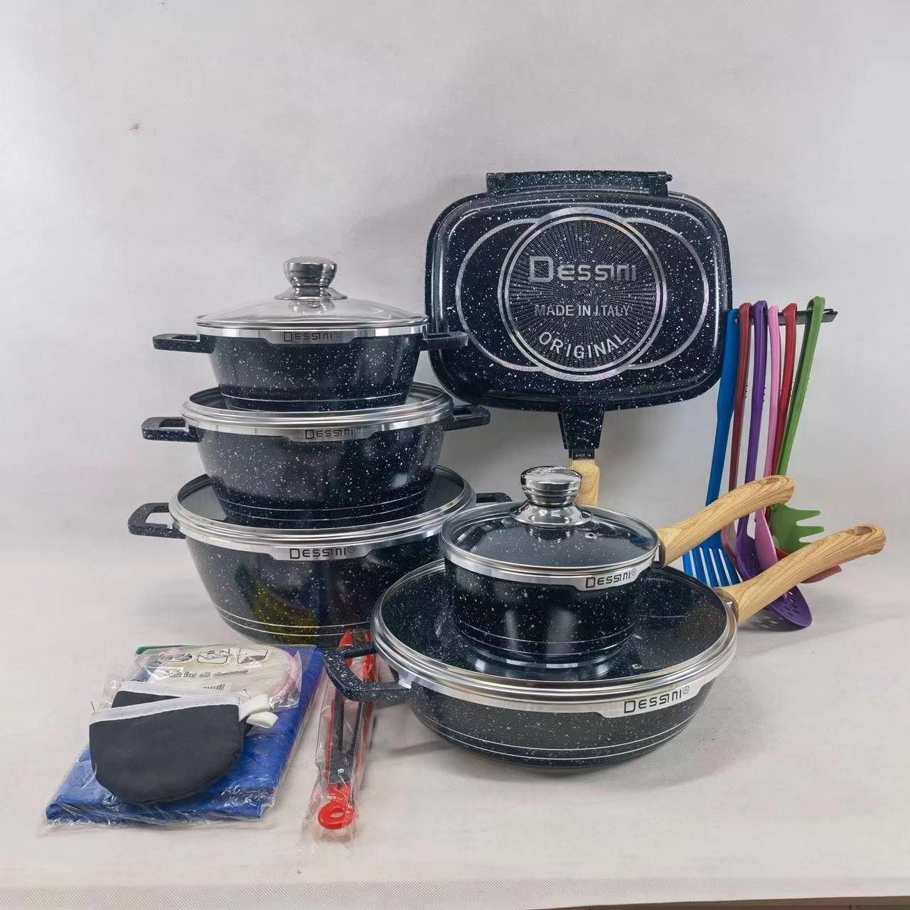 Best Selling Set Kitchen Cookware American Style 23piecesPot Set Cookware Set Cooking