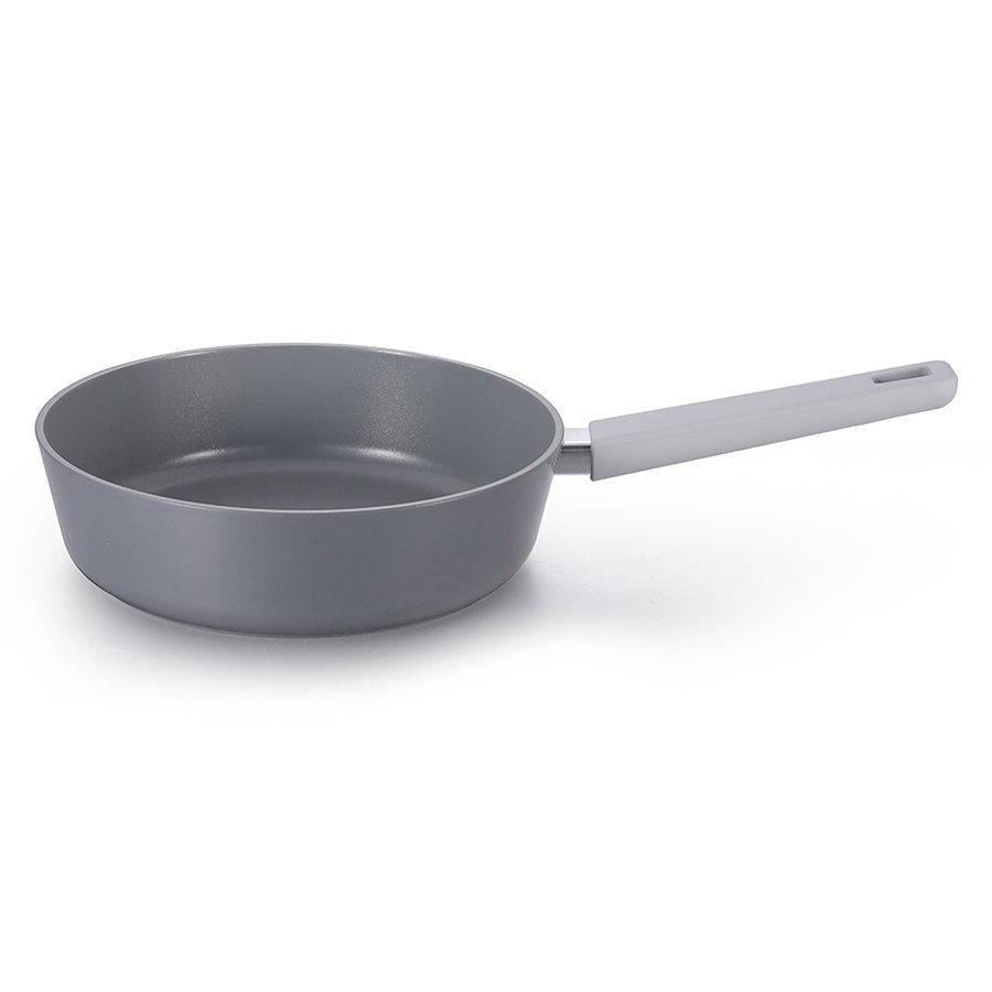 Modern customized forged aluminum induction nonstick cookware set with glass lid