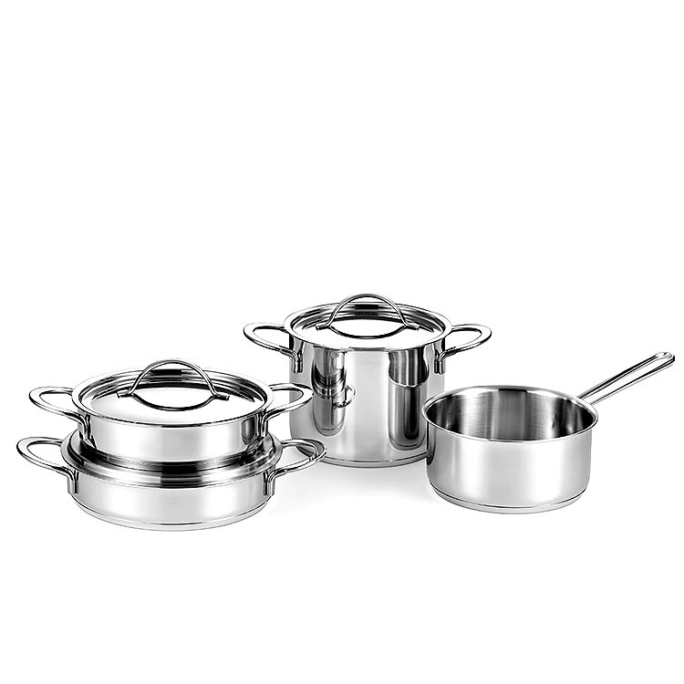 Stainless Steel Kitchen Single Ply Cooking Utensil Set Cookware Sets