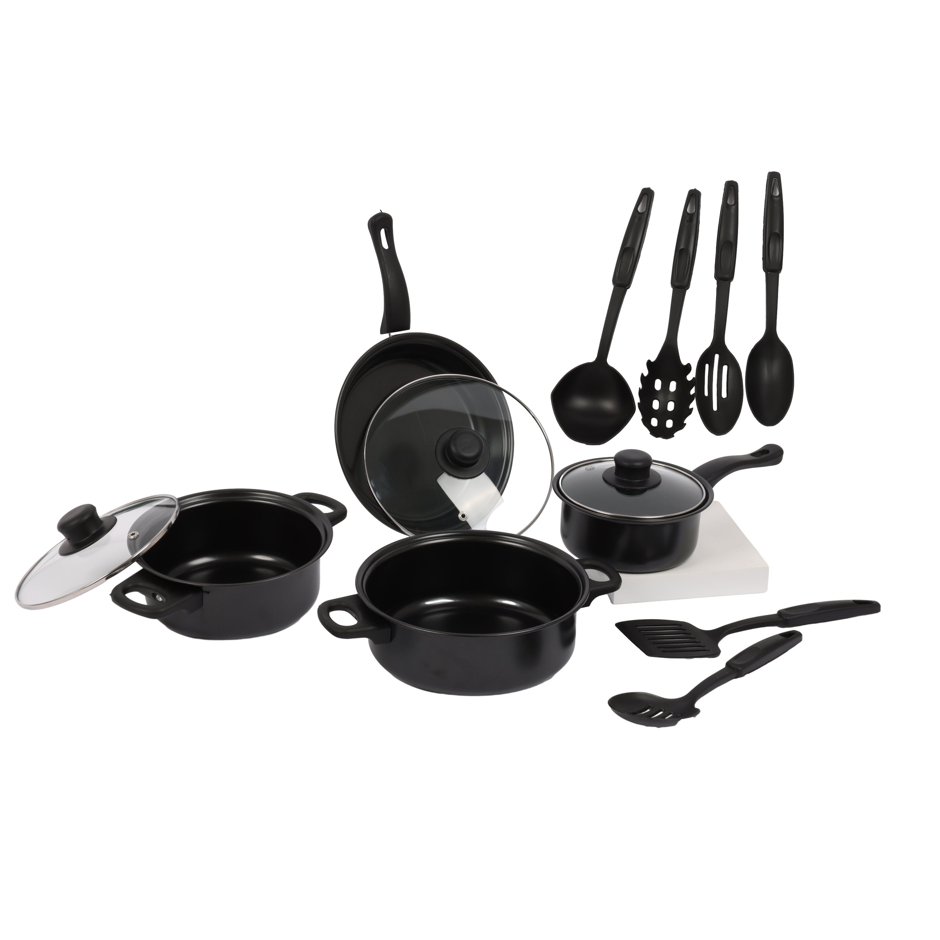 13 pcs Hot selling granite cookware set non stick frying pan aluminum cooking pots and pans set household utensils marble cookwa