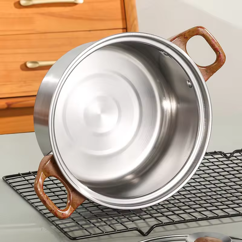 Factory 12-Piece Korean Cookware Set Kettle Stainless Steel Pots Non Stick Frying Pan Kitchen Stock Pot Cooking Pots Set