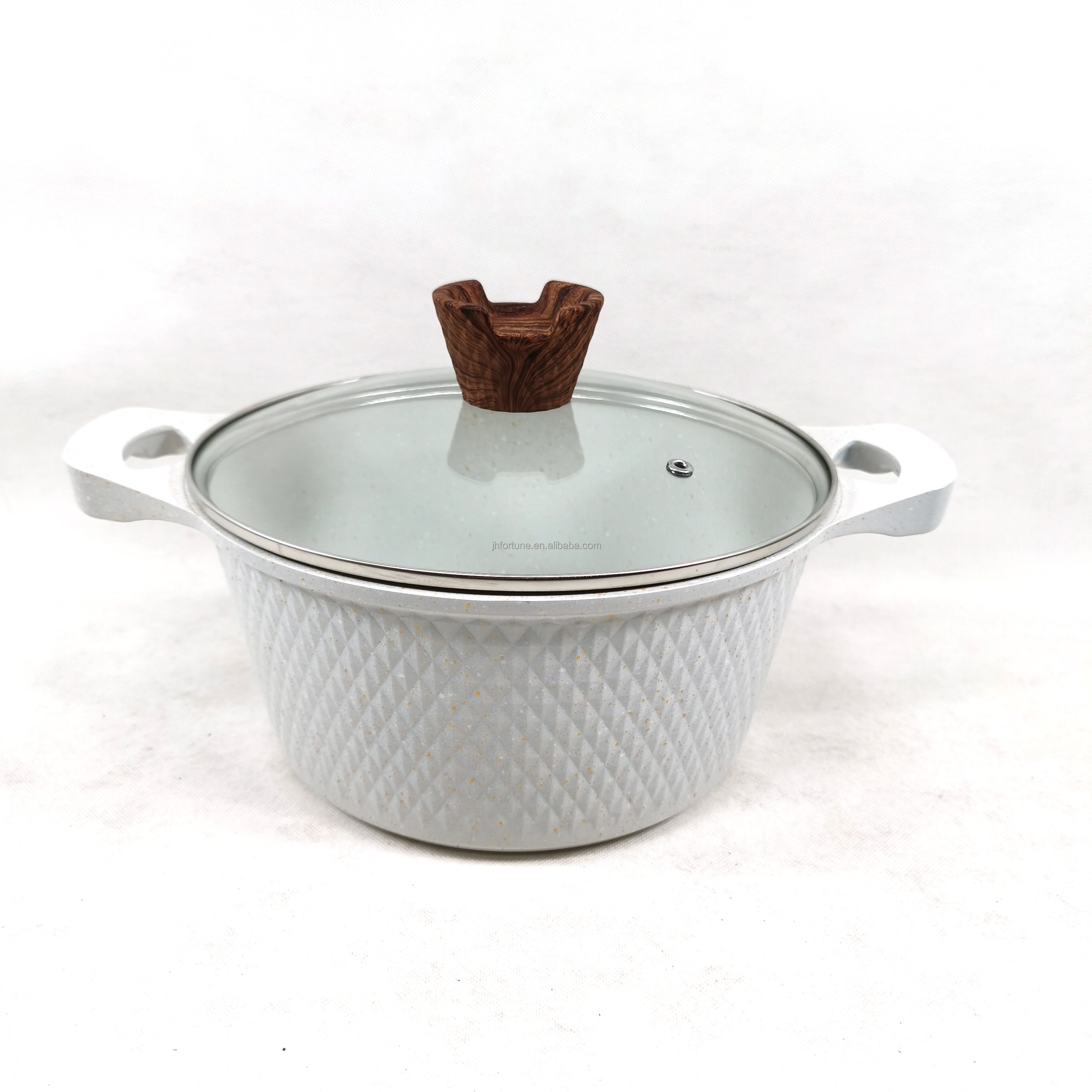 High quality 12 piece cast aluminum ceramic non-stick cookware sets kitchen soup pot fry pan