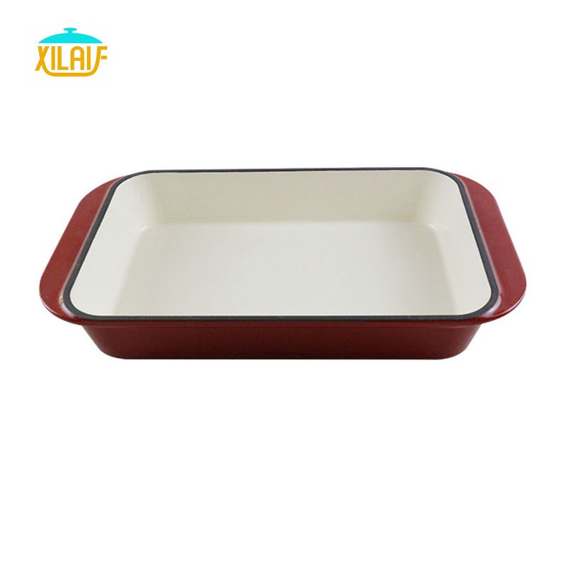 hot sale colorful Kitchen 5 Pcs enamel cooking pot cast iron enamel cookware set