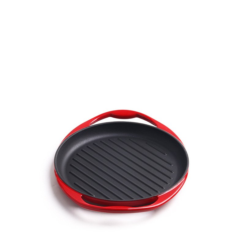 wholesale household enamel pot Cast Iron Enamel Cooking Pot Frying Pan Kitchen Cookware Set Factory Supply Customizable
