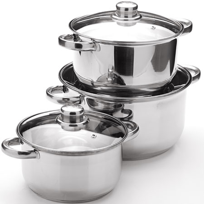 11 piece Stainless Steel Cookware Set Cookware Rack Adjustable Pan Organizer O Non-Stick Cookware With Base