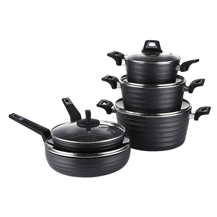 16 pcs Set Aluminum cookware set nonstick coating kitchenware set