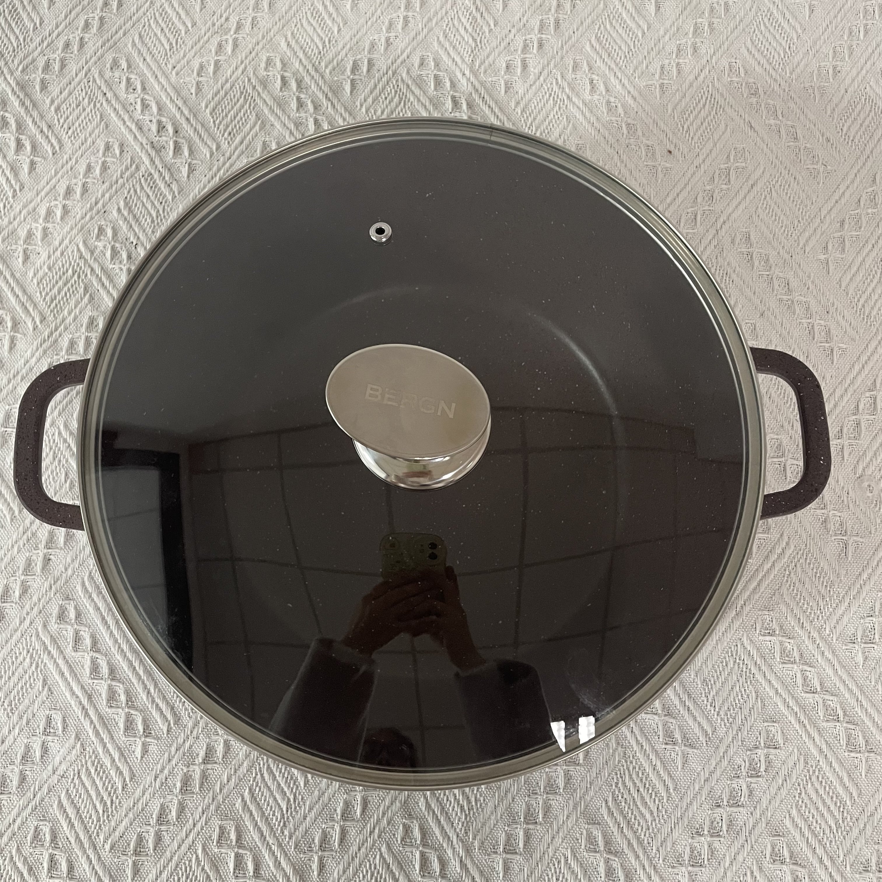 Luxury Bergn Die Cast 10PCS Cookware Set Non-stick Marble Granite Coating Casseroles induction Cooker Spiral Bottom