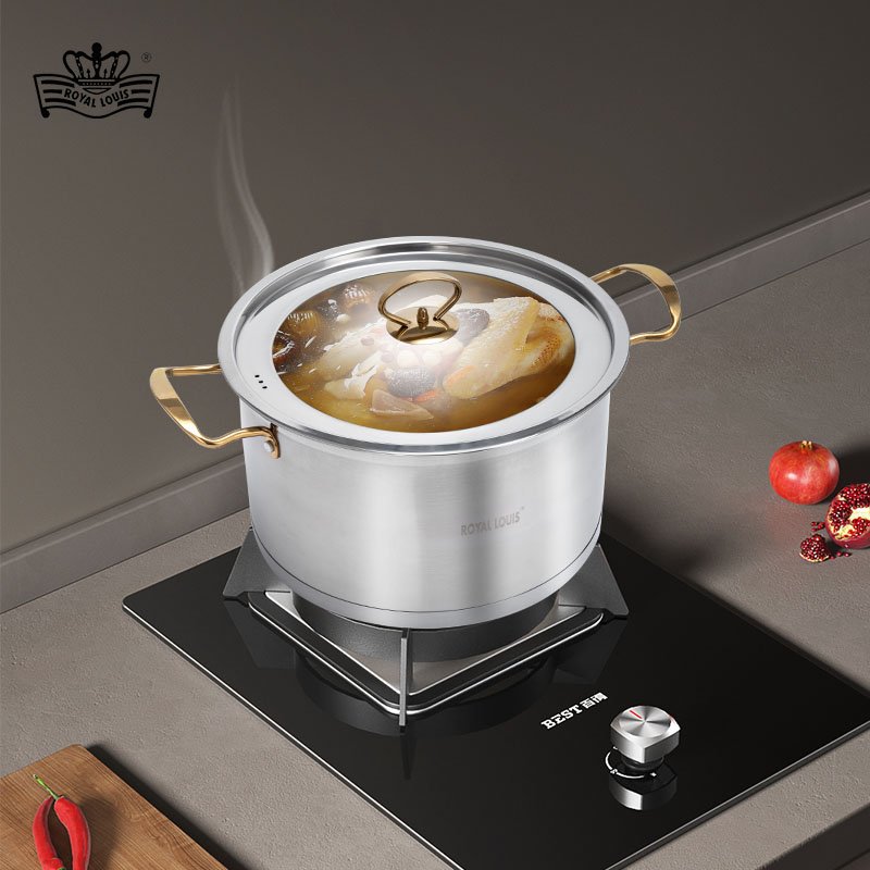 Hot Sale European Stainless Steel Pot Set Wholesale Cooking Pot 6 Pcs Cookware Set Russia Zei Dan Supplier Kitchenware