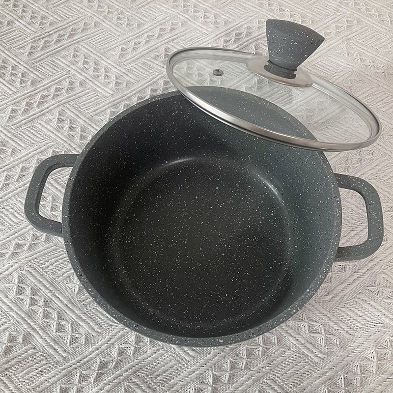 10 PCS cookware set non-stick casserole sets marble coating pots sets