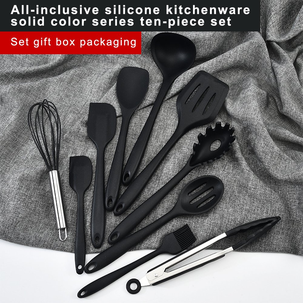 home and kitchen gadgets kitchen utensils Cookware Set Silicone Spatula Spoon Oil Brush Heat Resistant Cooking Tool Sets