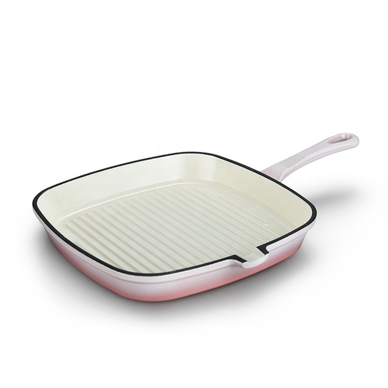 Hot Sale Cast Iron Pot Enamel Pot Cookware Cast Iron Double Ears Enamel Pot Cooking 7pcs set 20/22/24cm skillet 24cm