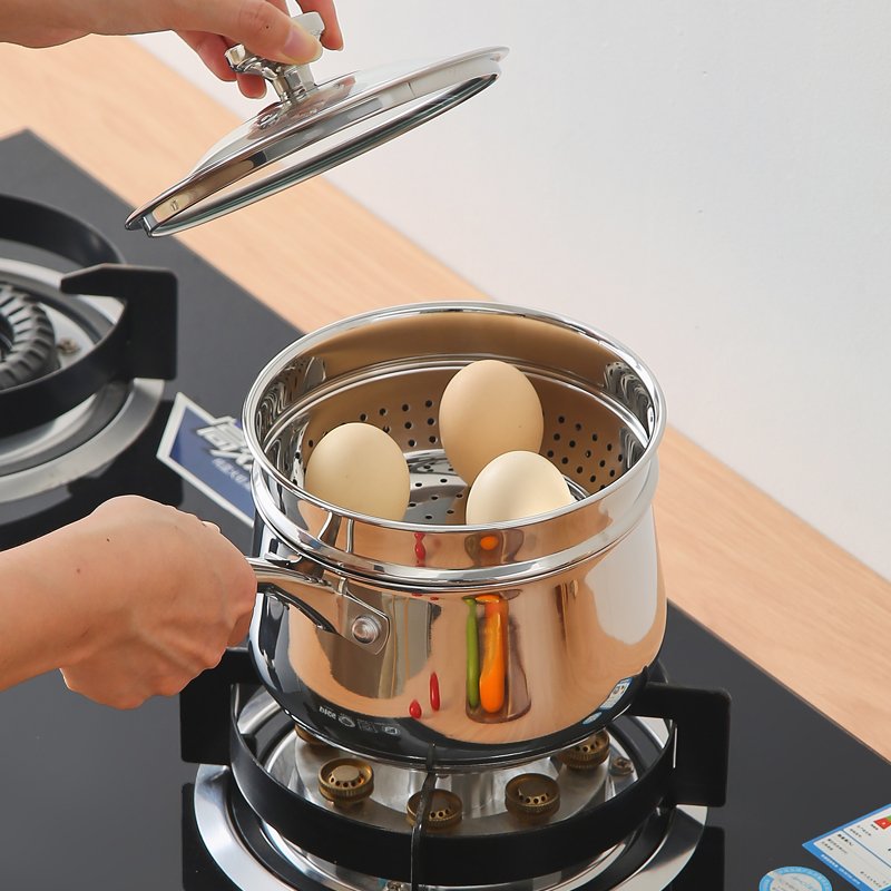 New design stainless steel 304 baterias de cocina kitchenware non stick cookware sets 3pcs for cooking