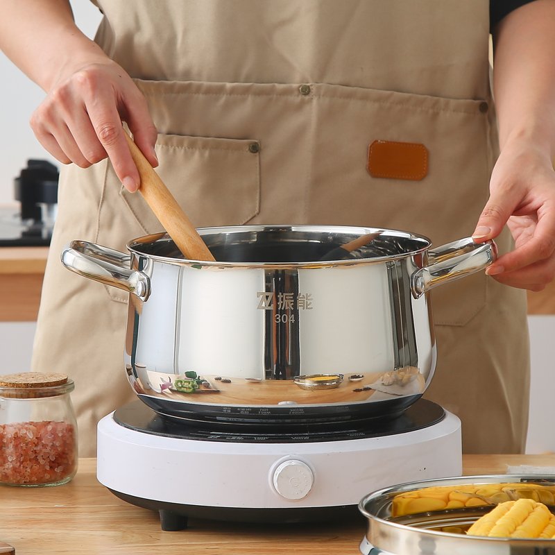New design stainless steel 304 baterias de cocina kitchenware non stick cookware sets 3pcs for cooking